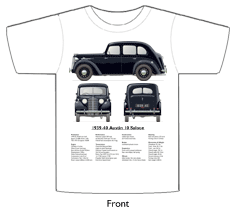 Austin 10 Saloon 1939-40 T-shirt Front